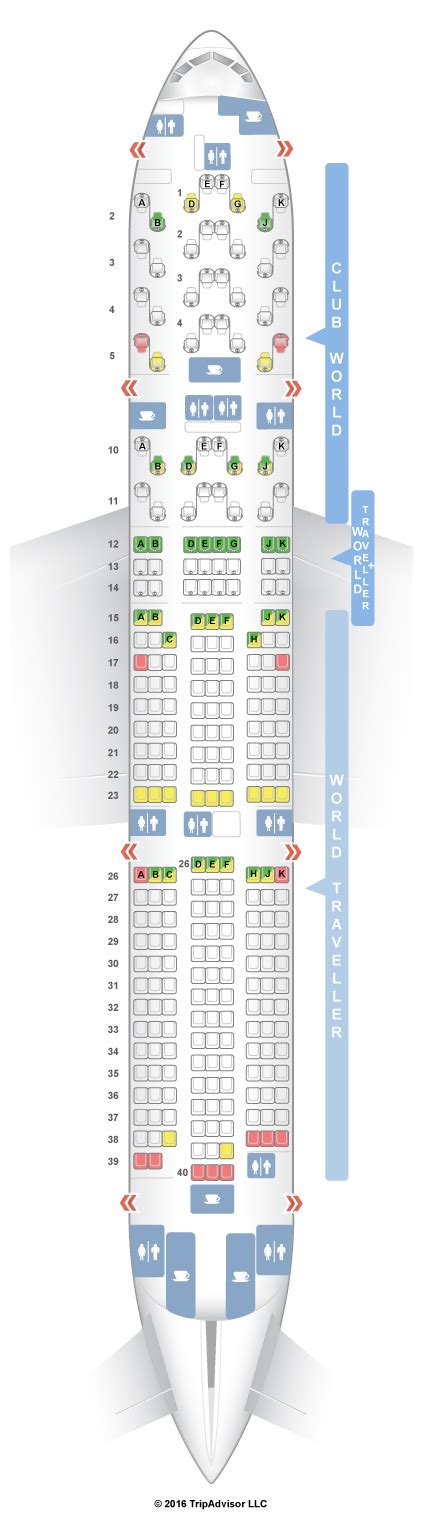 british airways boeing 777 seat map